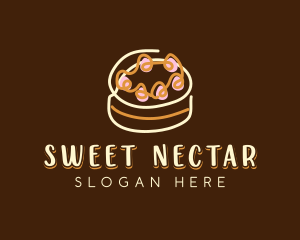 Sweet Cake Dessert  logo design