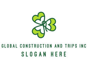 Irish Shamrock Leaf Logo