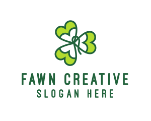 Irish Shamrock Leaf logo design