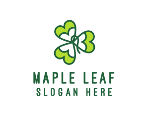 Irish Shamrock Leaf logo design