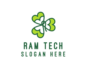 Irish Shamrock Leaf logo design