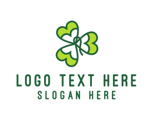 Irish Shamrock Leaf Logo