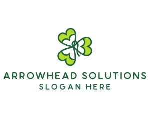 Irish Shamrock Leaf logo design