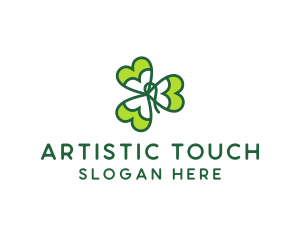 Irish Shamrock Leaf logo design