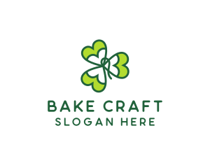 Irish Shamrock Leaf logo design