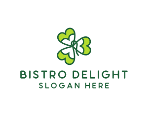 Irish Shamrock Leaf logo design