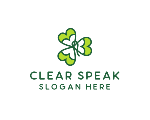 Irish Shamrock Leaf logo design