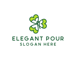 Irish Shamrock Leaf logo design