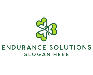 Irish Shamrock Leaf logo design