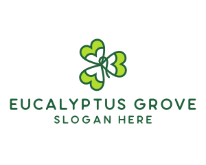 Irish Shamrock Leaf logo design