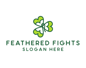 Irish Shamrock Leaf logo design