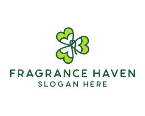 Irish Shamrock Leaf logo design