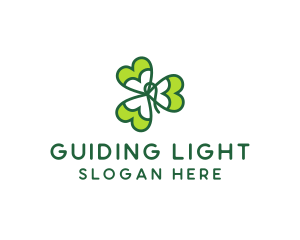 Irish Shamrock Leaf logo design