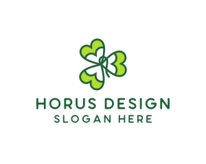 Irish Shamrock Leaf logo design