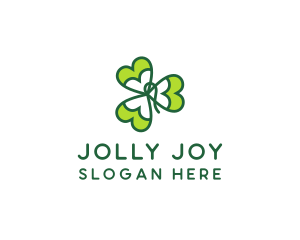 Irish Shamrock Leaf logo design