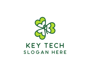 Irish Shamrock Leaf logo design