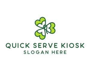 Irish Shamrock Leaf logo design