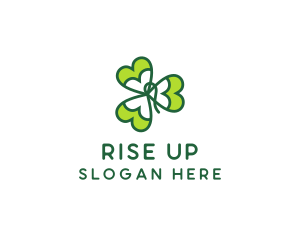 Irish Shamrock Leaf logo design