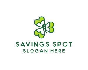 Irish Shamrock Leaf logo design