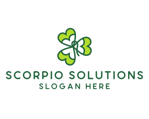 Irish Shamrock Leaf logo design