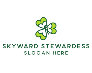 Irish Shamrock Leaf logo design