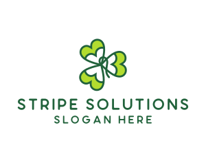 Irish Shamrock Leaf logo design