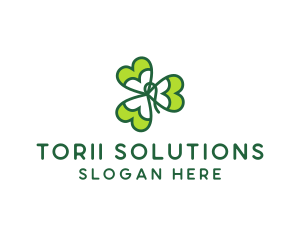 Irish Shamrock Leaf logo design