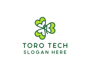 Irish Shamrock Leaf logo design