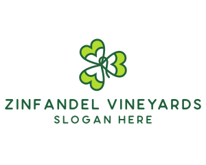 Irish Shamrock Leaf logo design