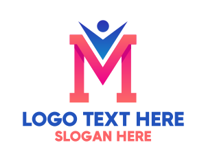 Cash - Professional Man Letter M logo design