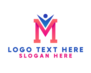 Professional Man Letter M Logo