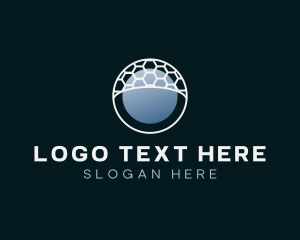 Telco - Tech Hexagon Circle Sphere logo design