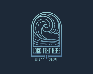 Coast - Beach Resort Waves logo design