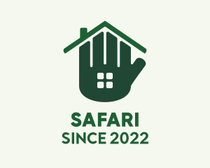 Broker - Green Hand House Realty logo design