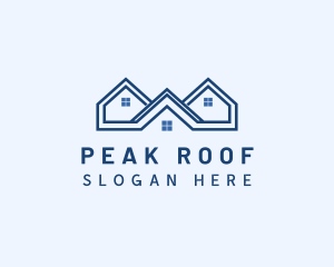 Blue Home Roofing logo design