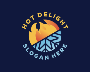 Hot & Cold Ventilation logo design