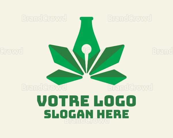 Green Leaf Pen Logo