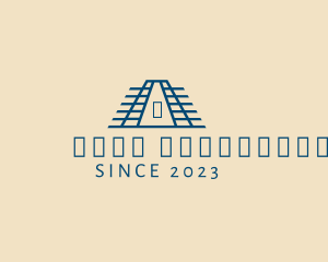 Yucatan - Mayan Temple Industrial Construction logo design