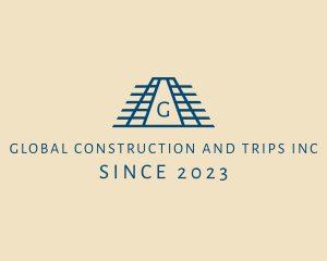 Mayan Temple Industrial Construction logo design