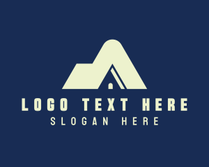 Subdivision - Home Property Letter A logo design