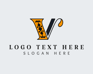 Fashion - Antique Fashion Boutique Letter V logo design