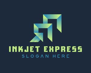 Gradient Express Freight logo design