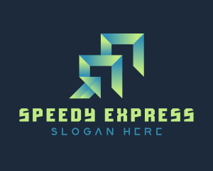 Gradient Express Freight logo design