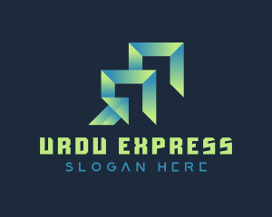 Gradient Express Freight logo design