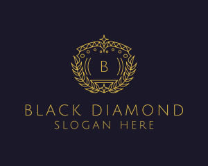  Wreath Diamond Crown logo design