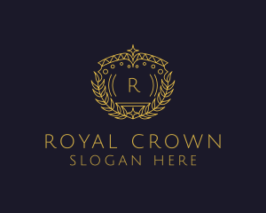  Wreath Diamond Crown logo design