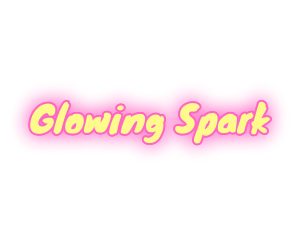 Yellow & Pink Text logo design