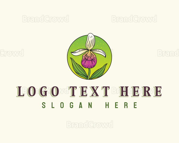 Minnesota Orchid Flower Logo