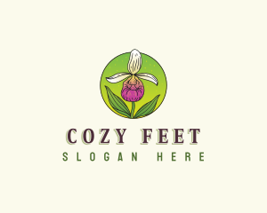 Minnesota Orchid Flower logo design