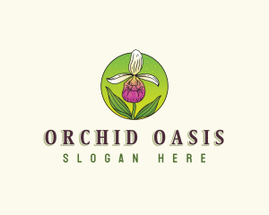 Minnesota Orchid Flower logo design